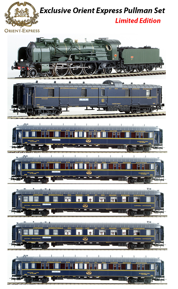 REE Modeles MB-137S1 - Exclusive French Le Train Blue Pullman Orient Express Set B